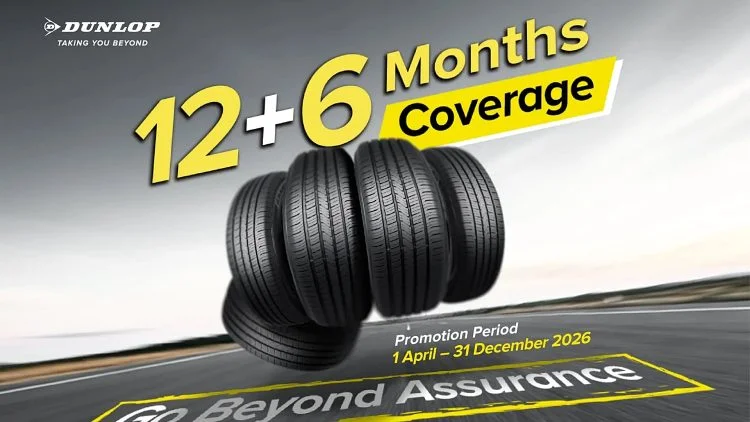 Tayar Dunlop jaminan lebih 1 tahun bawah Go Beyond Assurance
