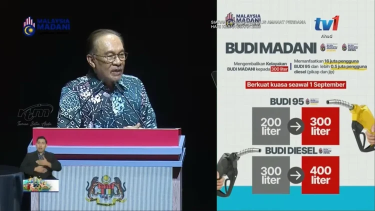 Kuota BUDI95 kembali ke 300L, BUDI Diesel naik ke 400L